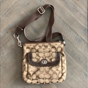 Coach purse with long strap